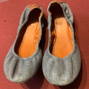 Lucky Brand ballet flats, denim